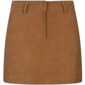 Giuseppe Di Morabito, Dames, Rokken, Bruin, Maat: XS Leer,