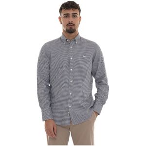 Harmont & Blaine, Heren, Overhemden, Blauw, Maat: L Katoen,