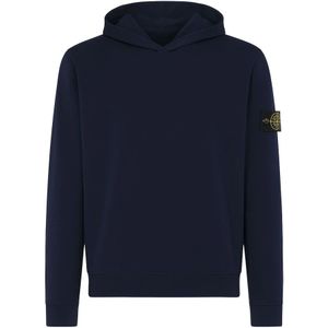 Stone Island, Heren, Sweatshirts & Hoodies, Blauw, Maat: L Wol,
