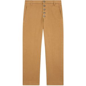 Dondup - Stretch Katoenen Pantalon - Oker - Beige - Comfortabele Pasvorm