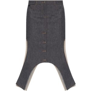 Courrèges, Dames, Rokken, Blauw, Maat: W25 Denim,