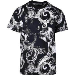 Versace Jeans Couture, Heren, Tops, Zwart, Maat: XL Katoen,