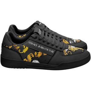 Versace Jeans Couture - Sneakers - Zwart - Kunstleer