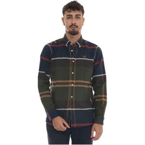 Barbour, Heren, Overhemden, Groen, Maat: 2XL Katoen,