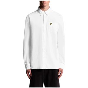Lyle & Scott, Heren, Overhemden, Wit, Maat: 2XL Katoen,