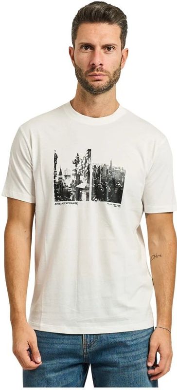 Armani Exchange, Heren, Tops, Wit, Maat: M