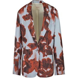 Jucca, Dames, Jassen, Veelkleurig, Maat: S Satijn,