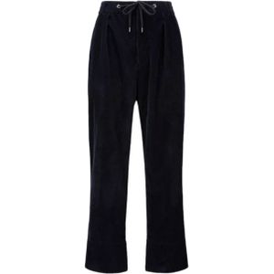 Moncler Navy Corduroy Joggingbroek , Blue , Heren , Maat: L