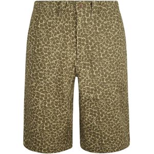 Maison Kitsuné, Heren, Korte broeken, Groen, Maat: W42 Katoen,