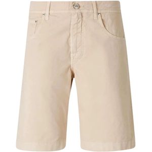 Jacob Cohën, Heren, Korte broeken, Beige, Maat: W33 Katoen,