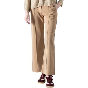 Weekend Max Mara, Dames, Broeken, Beige, Maat: M Katoen,