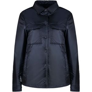 Woolrich, Dames, Jassen, Blauw, Maat: L Leer,
