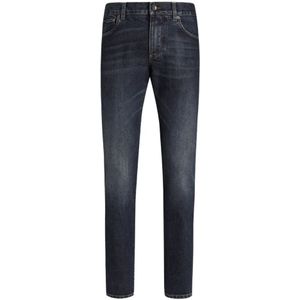 Dolce & Gabbana, Heren, Jeans, Blauw, Maat: S