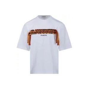 Lanvin Oversized CurbLace T-shirt , White , Heren , Maat: XL