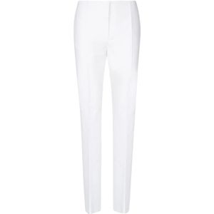 Sportmax, Dames, Broeken, Wit, Maat: XS Poliester,