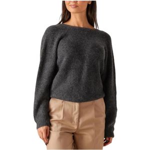 Second Female, Dames, Truien, Grijs, Maat: L Wol,