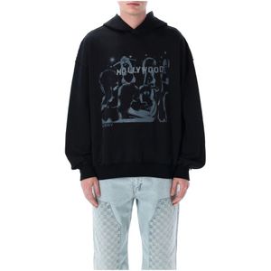 Misbhv, Heren, Sweatshirts & Hoodies, Zwart, Maat: L Katoen,