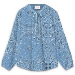 MC2 Saint Barth, Dames, Blouses & Shirts, Blauw, Maat: L