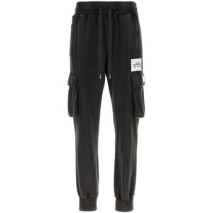 Dolce & Gabbana, Heren, Broeken, Grijs, Maat: S Katoen,