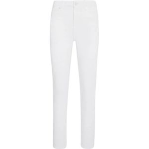 Kiton, Dames, Jeans, Wit, Maat: S Katoen,