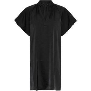 Bruuns Bazaar, Dames, Jurken, Zwart, Maat: L Poliester,