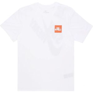 Nike, Heren, Tops, Wit, Maat: L Katoen,