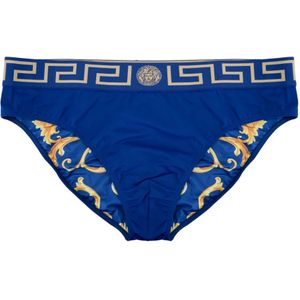 Versace, Heren, Ondergoed, Blauw, Maat: 3XL Polyamide,