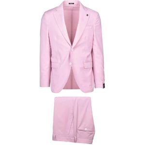 Breras, Heren, Pakken, Roze, Maat: S Leer,