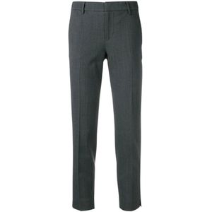 PT Torino, Dames, Broeken, Grijs, Maat: XS Leer,
