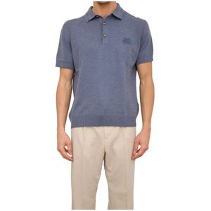 Etro, Heren, Tops, Blauw, Maat: 2XL Katoen,