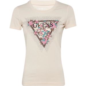 Guess, Dames, Tops, Beige, Maat: XS Katoen,