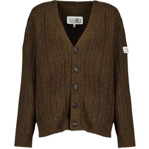 MM6 Maison Margiela, Dames, Truien, Bruin, Maat: M Wol,