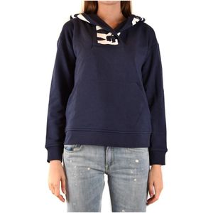 Karl Lagerfeld, Dames, Sweatshirts & Hoodies, Blauw, Maat: S Katoen,