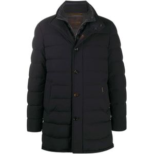 Moorer, Heren, Jassen, Blauw, Maat: 2XL Polyamide,