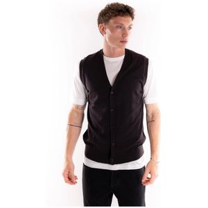 Paolo Pecora, Heren, Truien, Bruin, Maat: M Wol,