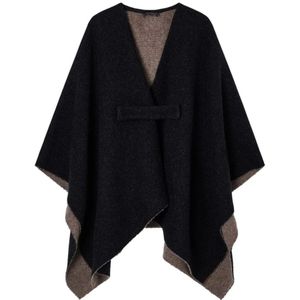 Emporio Armani, Dames, Jassen, Zwart, Maat: ONE Size Wol,