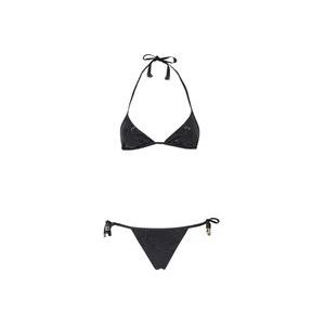 Balmain Metallic Zwarte Bikini - Regular Fit , Black , Dames , Maat: S