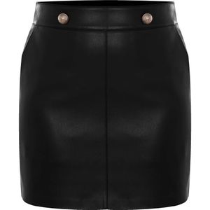 Kocca, Dames, Rokken, Zwart, Maat: XL Leer,