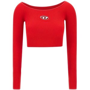 Diesel, Dames, Truien, Rood, Maat: XS