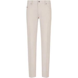 Armani, Heren, Broeken, Beige, Maat: W34 Poliester,