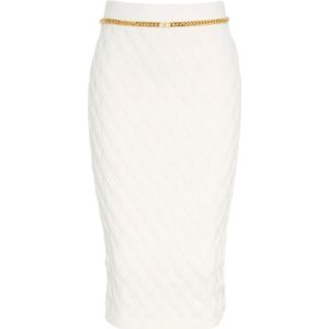 Elisabetta Franchi, Dames, Rokken, Wit, Maat: L