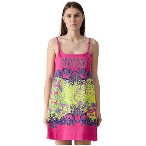 Versace Jeans Couture, Dames, Jurken, Veelkleurig, Maat: XS Katoen,