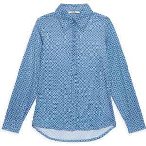 Maliparmi, Dames, Blouses & Shirts, Blauw, Maat: XS Jersey,