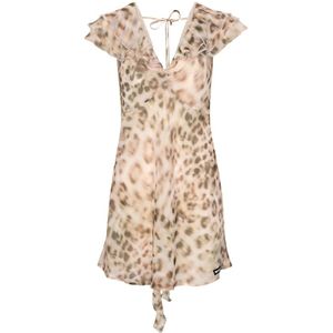 Rotate Birger Christensen, Dames, Jurken, Veelkleurig, Maat: S Chiffon,