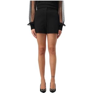 Twinset Korte Bermuda Shorts , Black , Dames , Maat: S