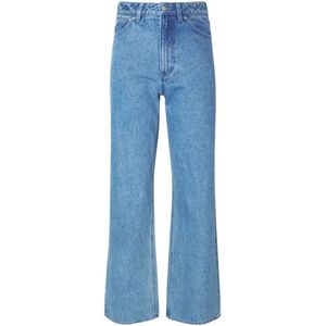 Obey, Dames, Jeans, Blauw, Maat: W24 Denim,