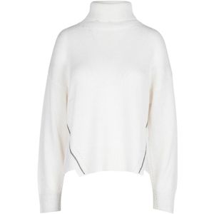 Alpha Studio, Dames, Truien, Beige, Maat: M Wol,