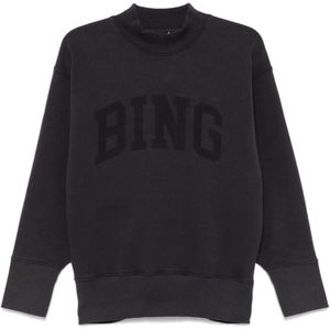 Anine Bing, Dames, Sweatshirts & Hoodies, Zwart, Maat: L Jersey,