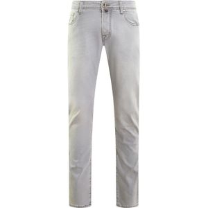 Jacob Cohën, Heren, Jeans, Grijs, Maat: W35 Katoen,