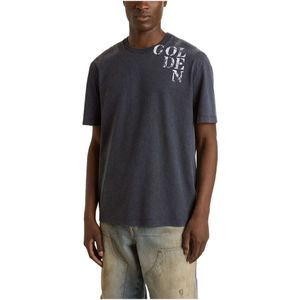 Golden Goose, Heren, Tops, Blauw, Maat: XL Katoen,